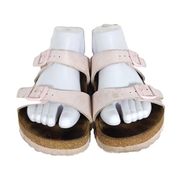 BIRKENSTOCK Women's Sydney Birko-Flor Graceful Rose SoftFB Slide Sandal EU38 US7 - Picture 4 of 14